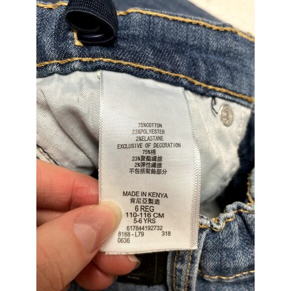 LEVI'S 511 Performance Slim Jeans Medium Wash Blue Stretch Denim Kids Boys 6 - Picture 8 of 10